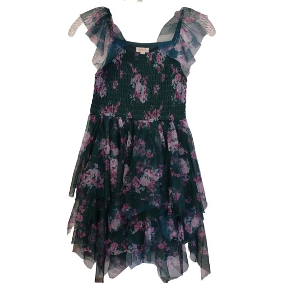 Zenzi Girls' Flutter Sleeve Dress - Picture 2 of 6